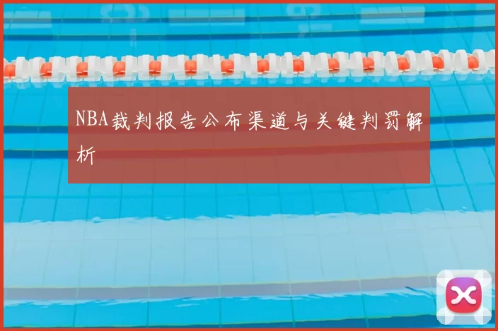 NBA裁判报告公布渠道与关键判罚解析